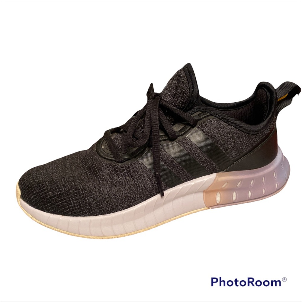 Adidas Women’s Kaptir Super Boost Sz 7 Black Purple Sneaker Running Shoes